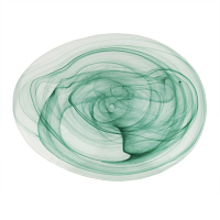Тарелка матовая 28*21см, h=2 см,материал cтекло,серия "Green Sky" P.L.