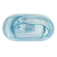 Тарелка-блюдо, матовое 36*20 см, h=3 см,материал cтекло,серия "Blue Sunset" P.L.